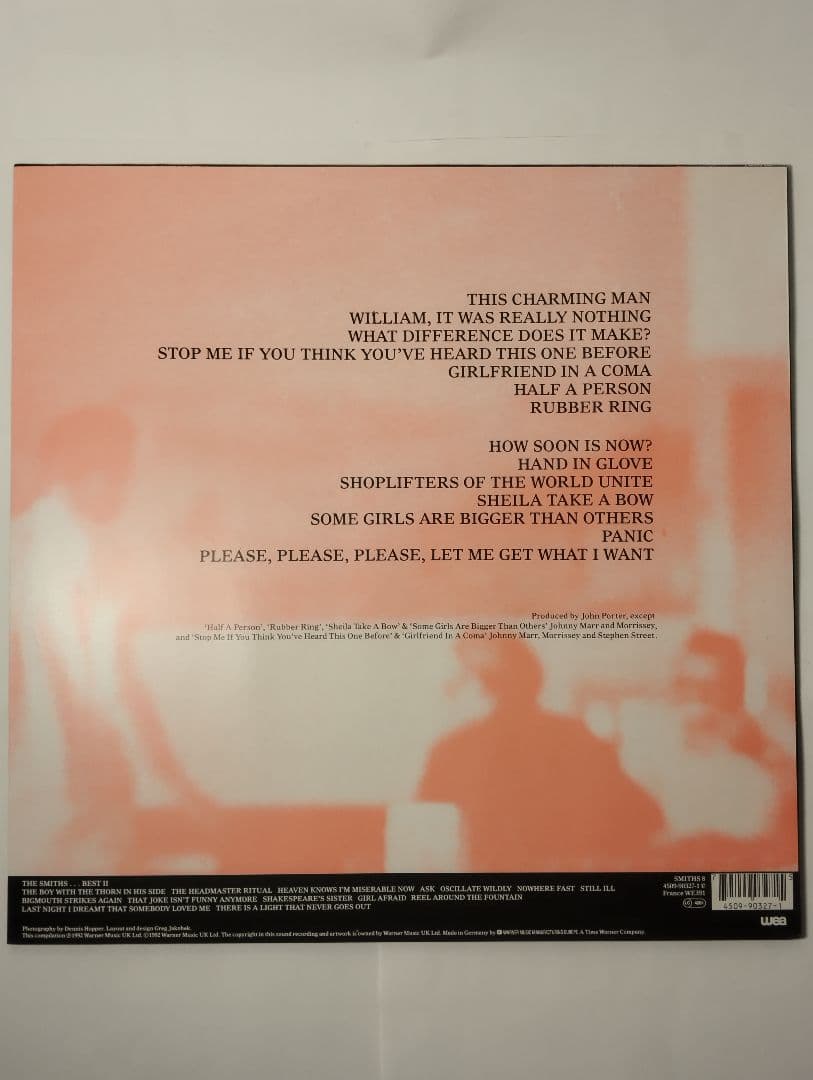 THE SMITHS BEST I UK盤アナログレコード 美品