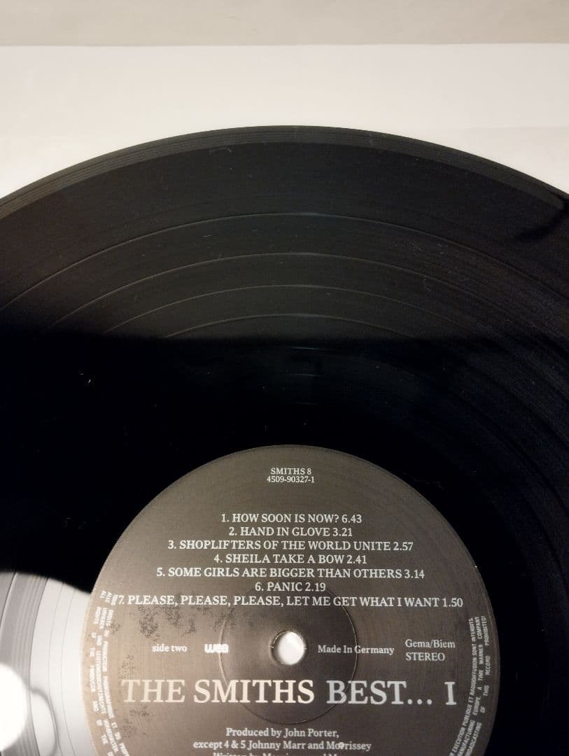 THE SMITHS BEST I UK盤アナログレコード 美品