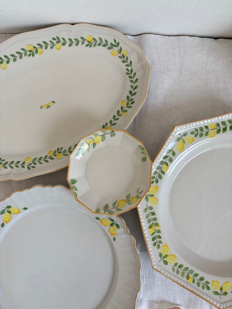 阿部慎太朗 レモン オーバル リム皿 八角皿 豆皿
