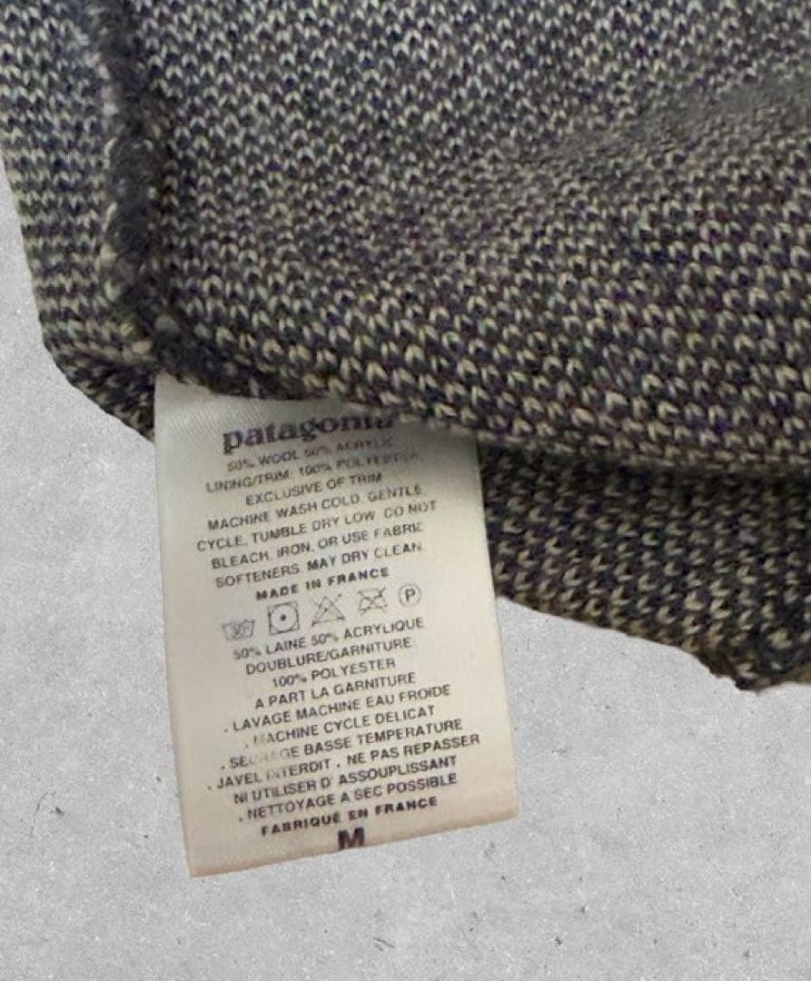 90s パタゴニア ニット帽 M ボンボン フランス製 old ニットキャップ