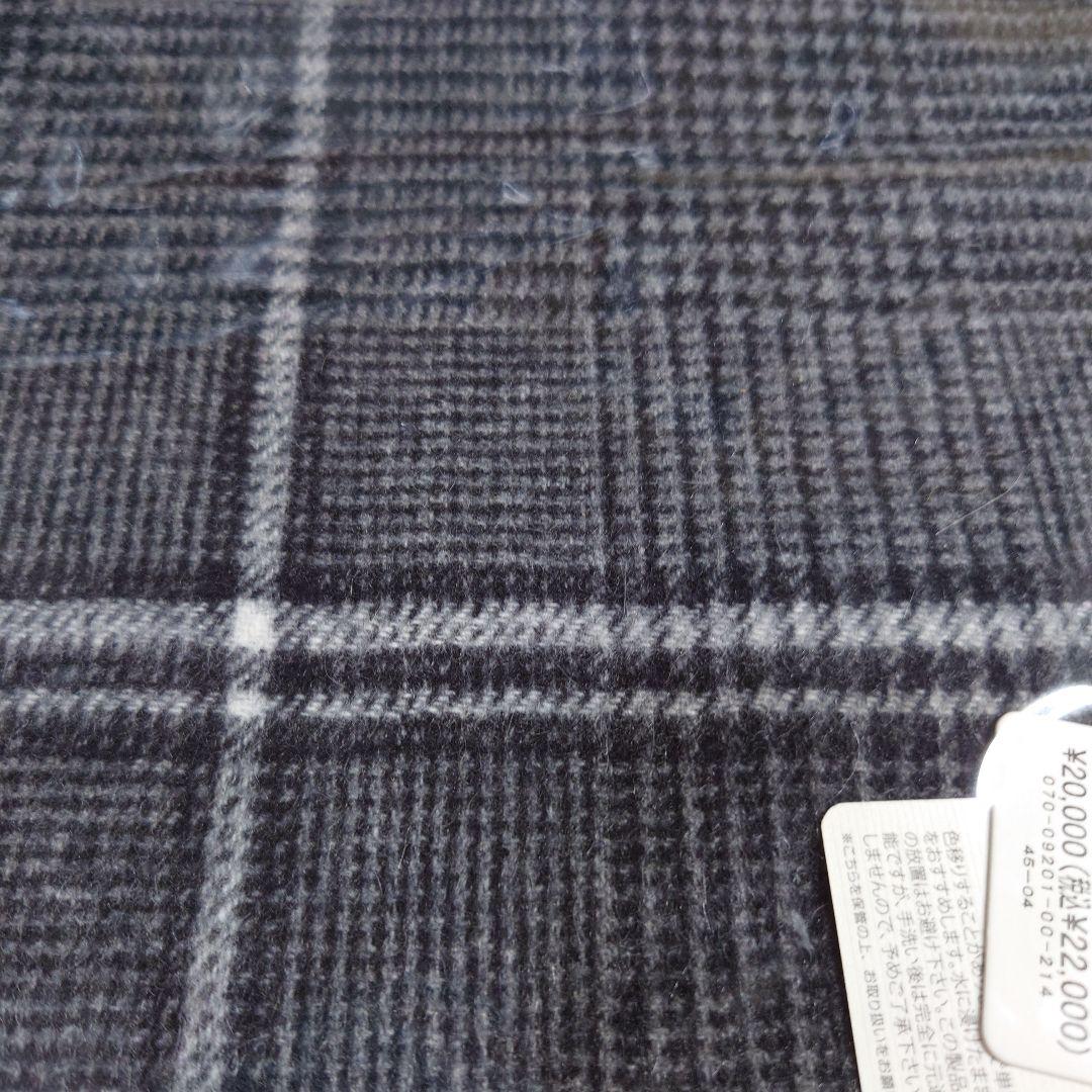 タケオキクチ　【洗えるベビーカシミヤ】グレンチェック マフラー