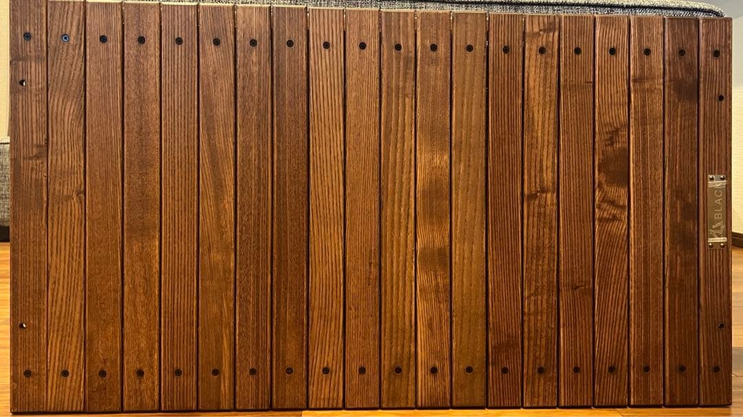 BLACK DESIGN 方舟テーブル+アイアンプレート　アウトドアテーブル