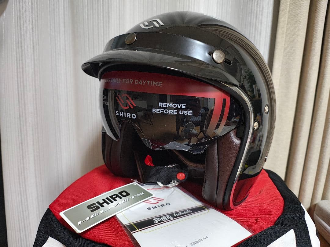 SHIRO ジェットヘルメット ブラック