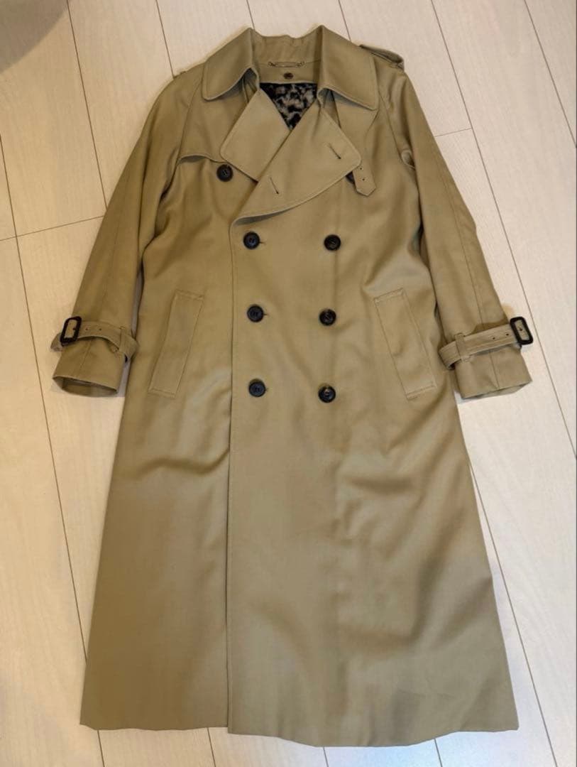 【美品】beautiful people レオパード柄インナー付きトレンチコート