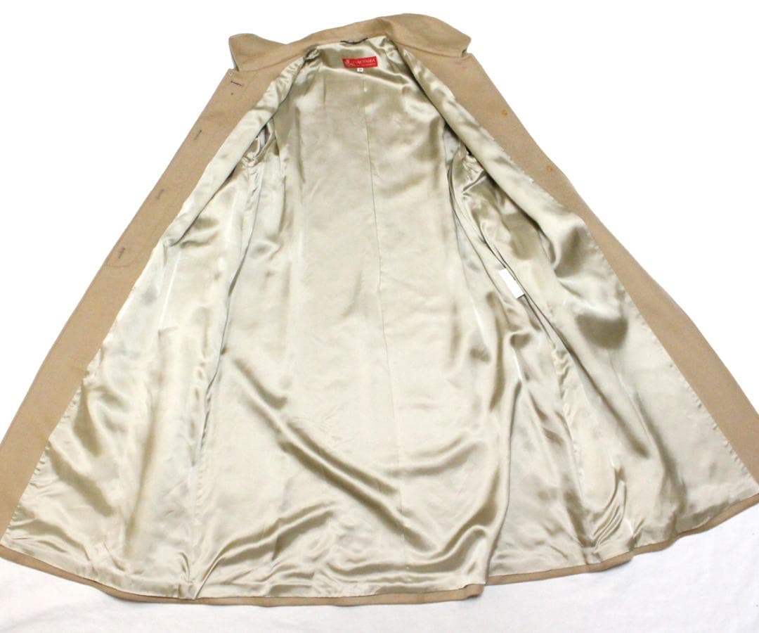 新品 PIACENZA 伊製 カシミヤ100％ チェスターコート 40 キャメル