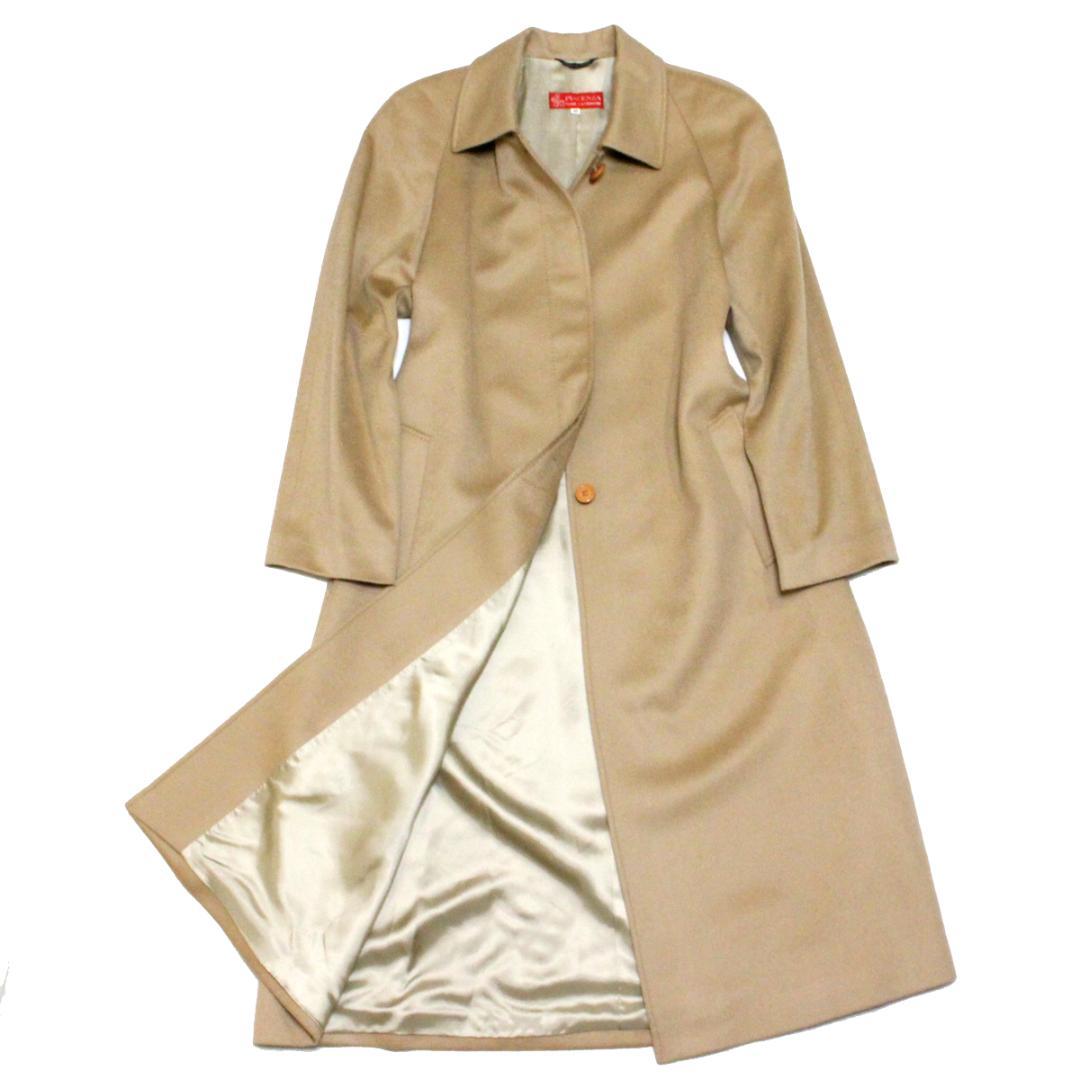 新品 PIACENZA 伊製 カシミヤ100％ チェスターコート 40 キャメル