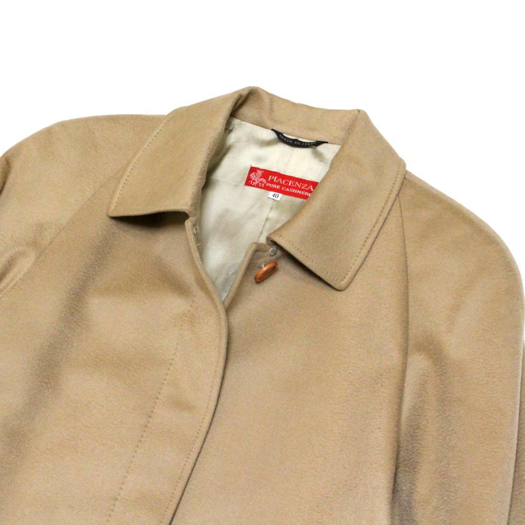 新品 PIACENZA 伊製 カシミヤ100％ チェスターコート 40 キャメル