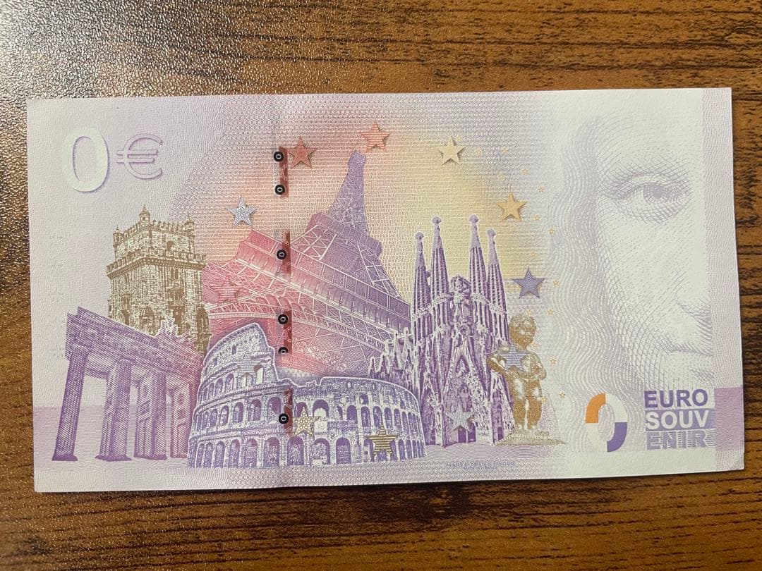 0ユーロ札　5枚セット
