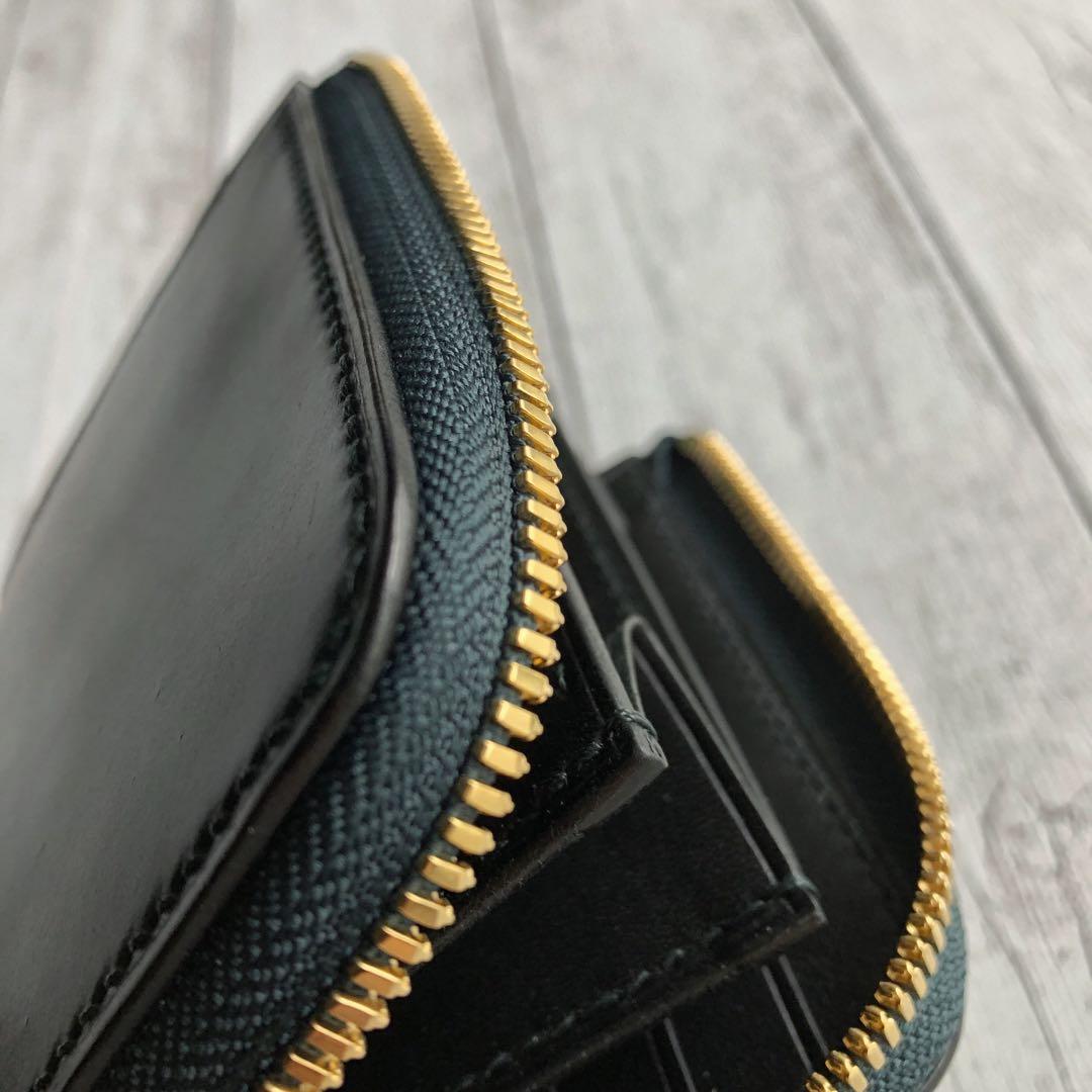 Horweenシェルコードバングリーン×栃木ワイルドサドルブラック L-zip