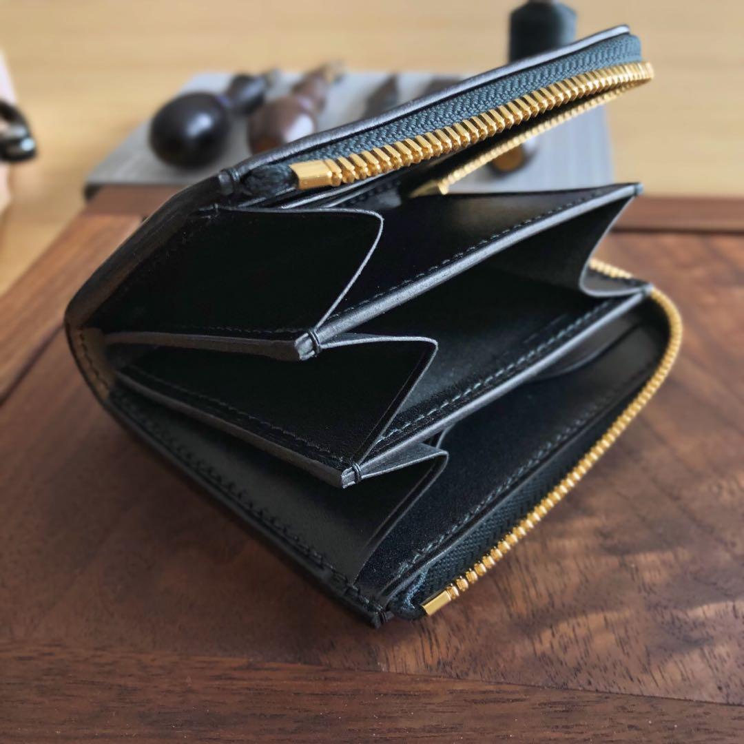 Horweenシェルコードバングリーン×栃木ワイルドサドルブラック L-zip