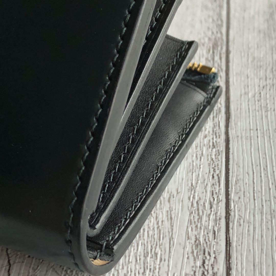 Horweenシェルコードバングリーン×栃木ワイルドサドルブラック L-zip