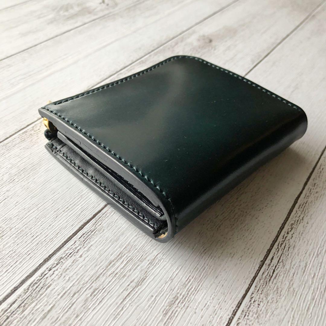 Horweenシェルコードバングリーン×栃木ワイルドサドルブラック L-zip