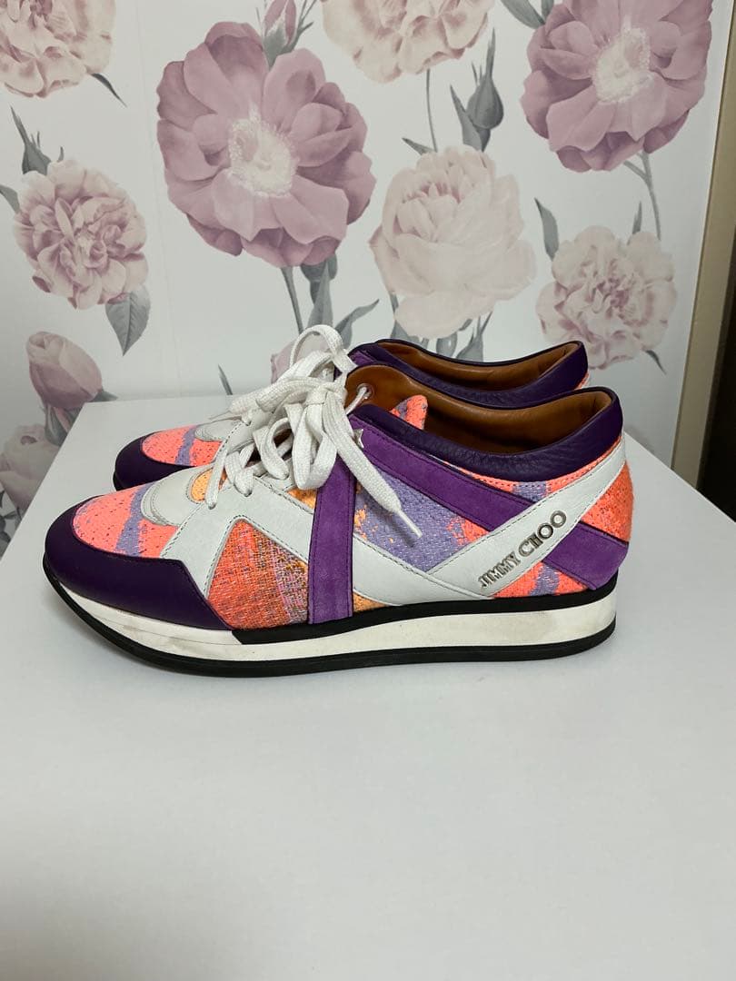 JIMMY CHOO カラーブロックスニーカー