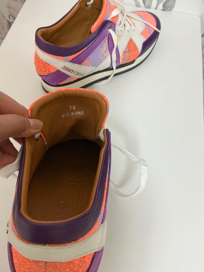 JIMMY CHOO カラーブロックスニーカー