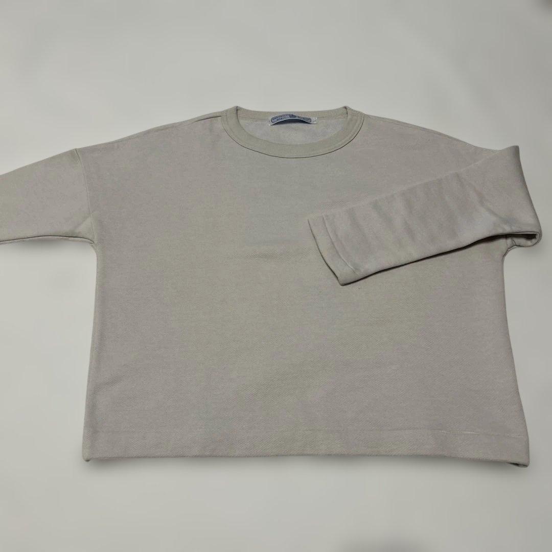 オールドマンズテーラー　裏起毛ドロップショルダースウェット　ライトグレー