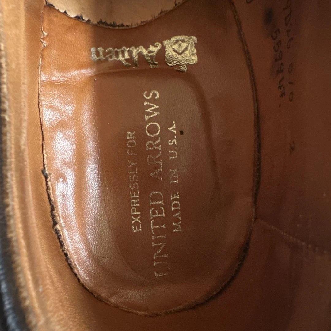 ALDEN ユナイテッドアローズ別注 キャップトゥ 黒 ヴィンテージスチール装着