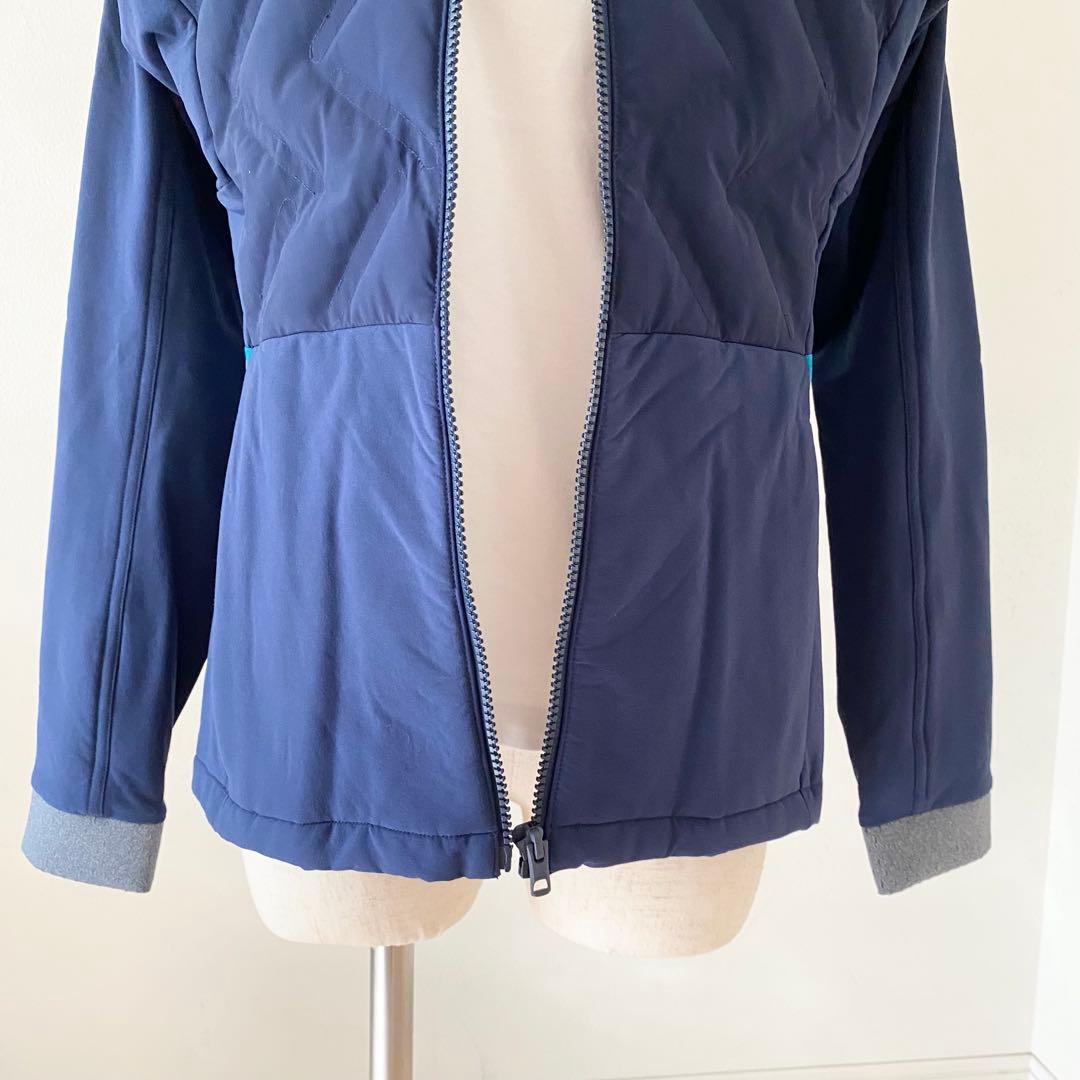 【新品】アディダス ネイビー 一部中綿 レディース L ゴルフウェアadidas