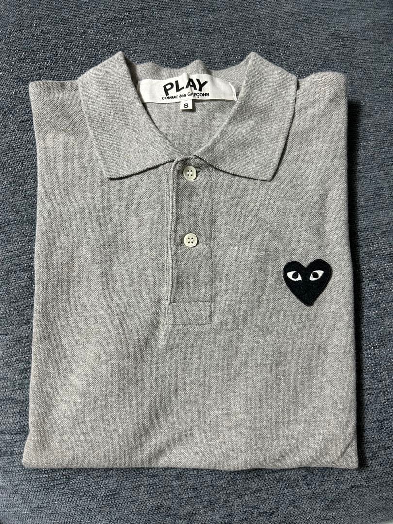 PLAY COMME des GARÇONS ポロシャツ グレー S