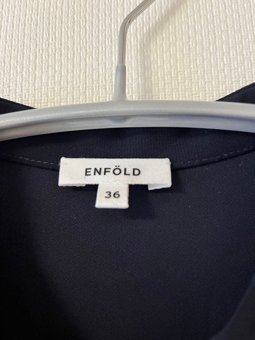 週末値下☆卒入学☆エンフォルド☆ジャンプスーツ オールインワン ネイビー 36