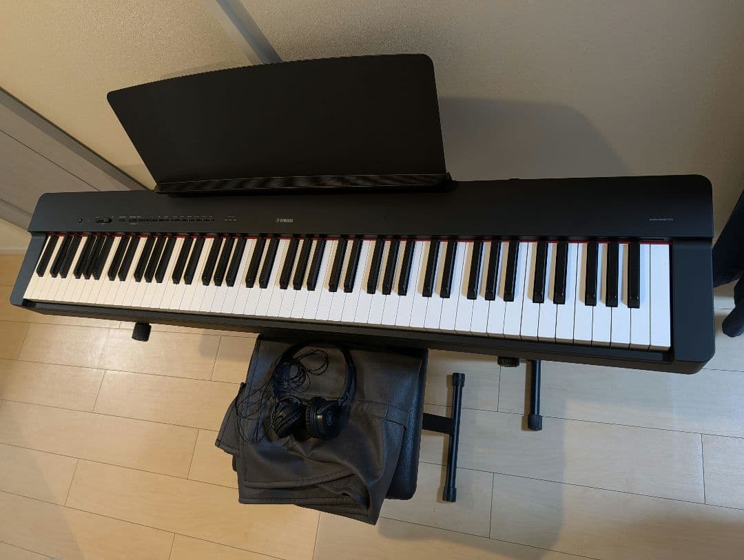 ヤマハ YAMAHA P-225B、ヘッドホン、ペダル、カバーセット