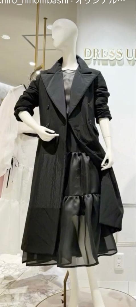 値下げ希少商品setaichiro セタイチロウ 新品同様　黒 中綿タフタコート