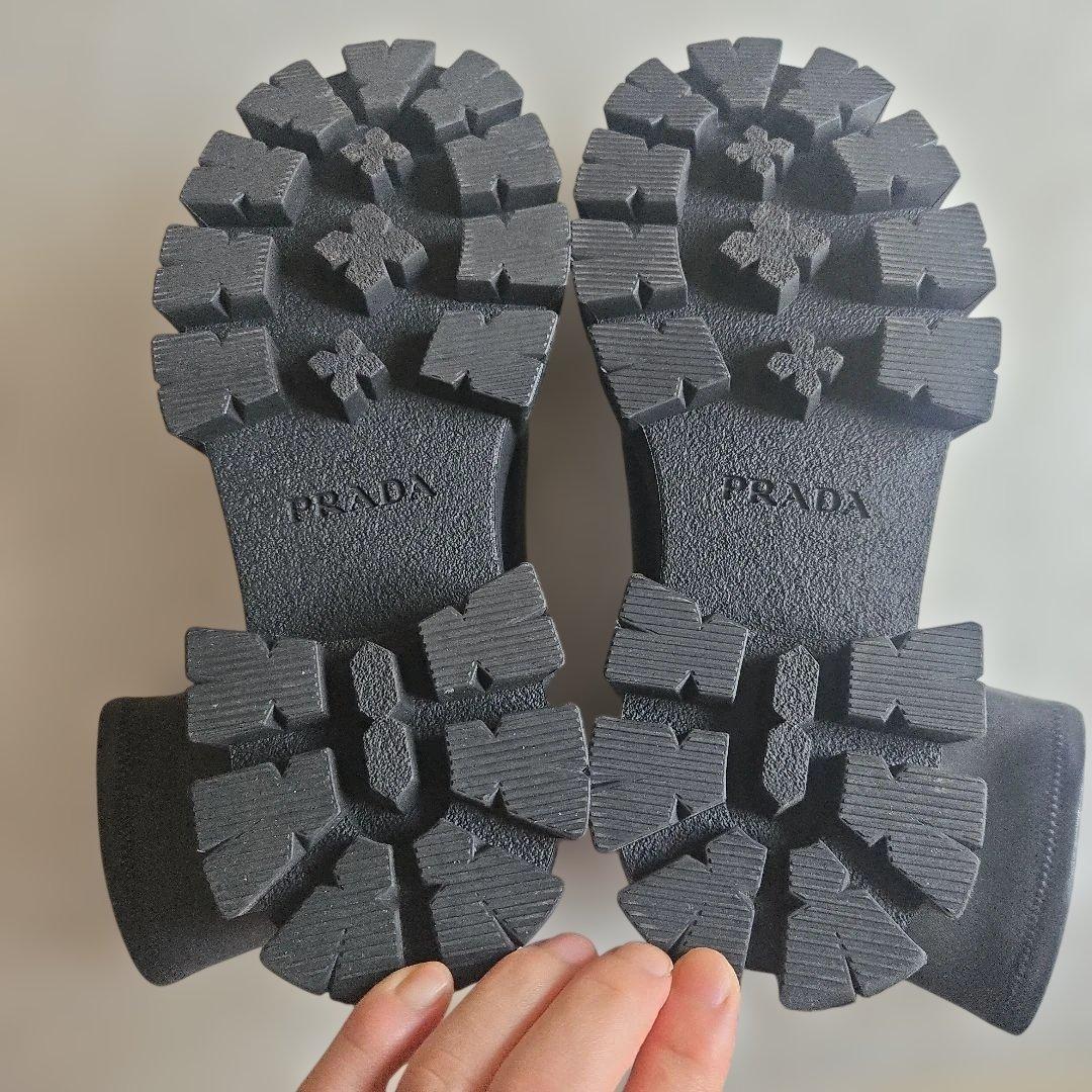 PRADA モノリス ナッパレザーブーツ サイドジップ 40