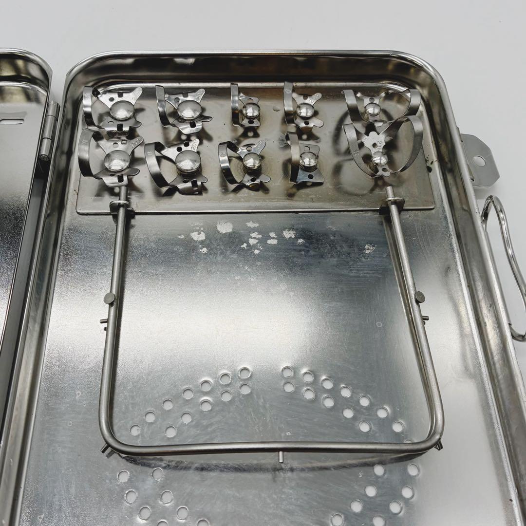 歯科技工士 ラバーダム クランプ セット 滅菌ケース付き