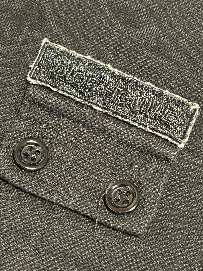 ディオールオム★半袖ポロシャツ★黒★サイズM程度★イタリア製