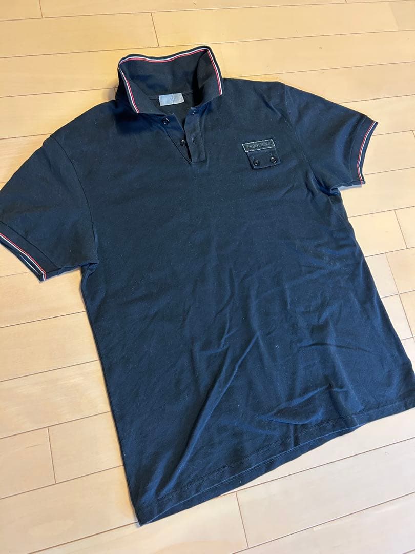 ディオールオム★半袖ポロシャツ★黒★サイズM程度★イタリア製