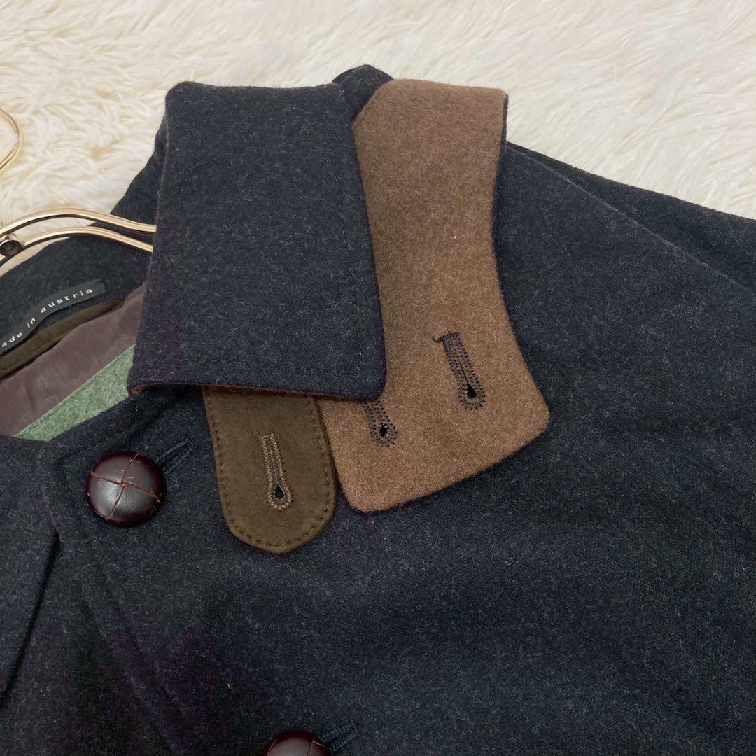 《良品》 SCHNEIDERS ケープコート チャコール USA38 フード