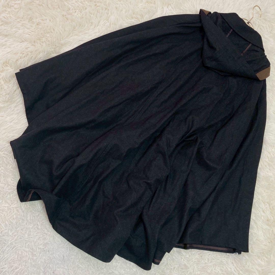 《良品》 SCHNEIDERS ケープコート チャコール USA38 フード