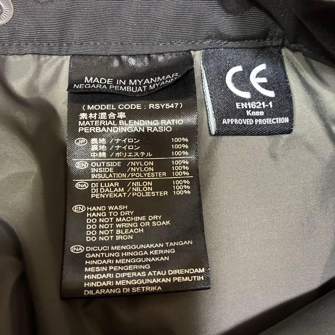 TAICHI ブラックパンツ JP BL 冬用