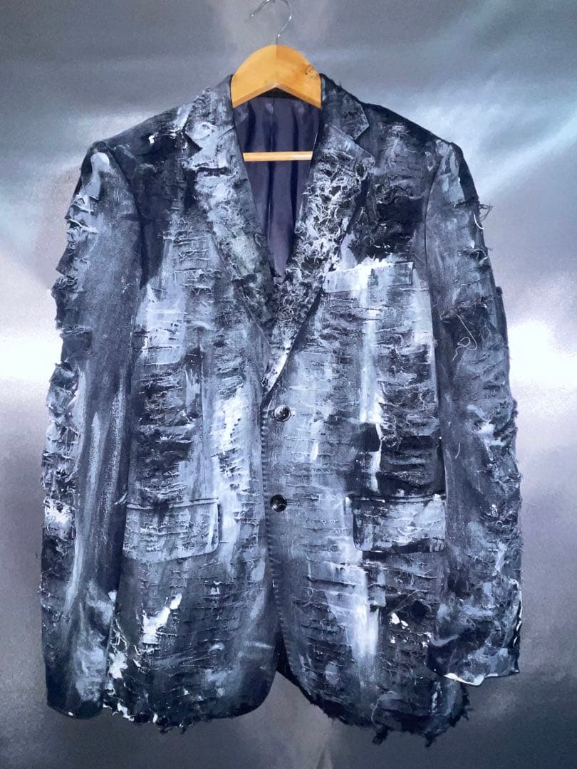 【専用】再構築　テーラード　セットアップ　ダメージ　ペイント加工