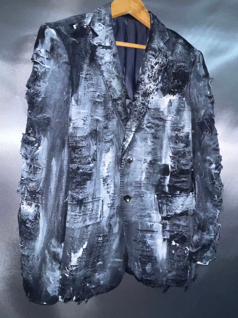 【専用】再構築　テーラード　セットアップ　ダメージ　ペイント加工