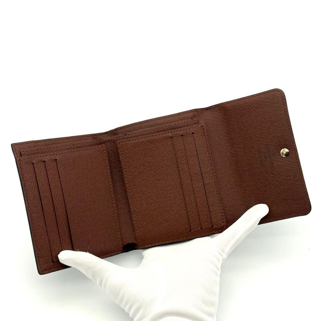 ルイヴィトン 折財布 モノグラム ポルトフォイユ アナイス 茶 ブラウン2505