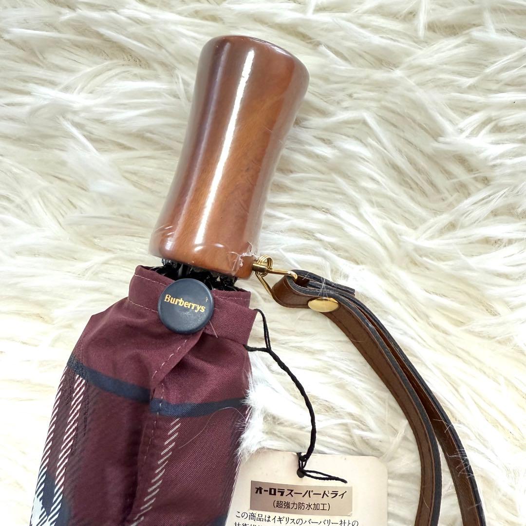 希少カラー新品！Burberrys バーバリー　ノバチェック　折りたたみ傘