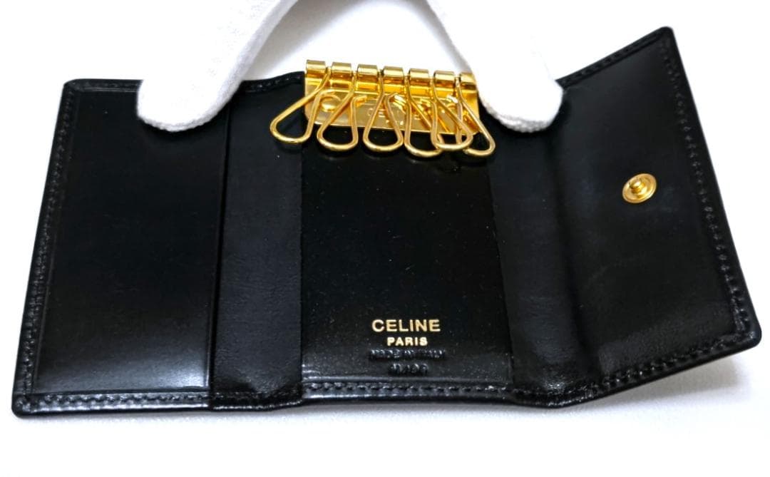 CELINE　マカダム柄　6連 キーケース　箱付き　良品　39566