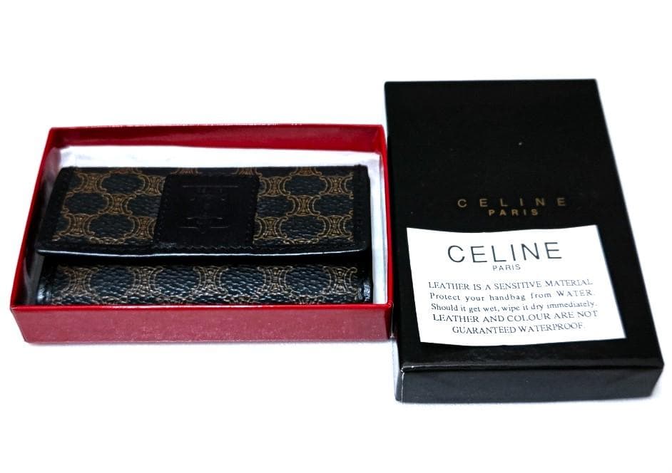CELINE　マカダム柄　6連 キーケース　箱付き　良品　39566