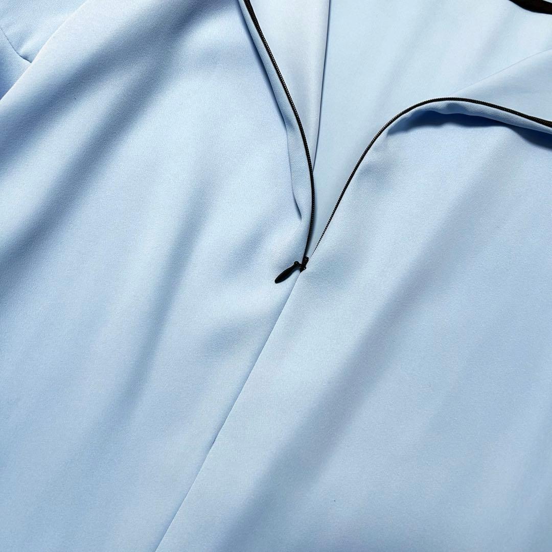 【美品】ヨーコチャン YOKO CHAN フレアスリーブドレス 38 水色