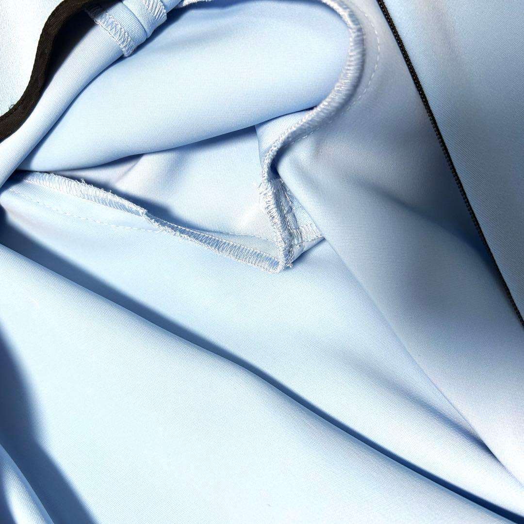 【美品】ヨーコチャン YOKO CHAN フレアスリーブドレス 38 水色