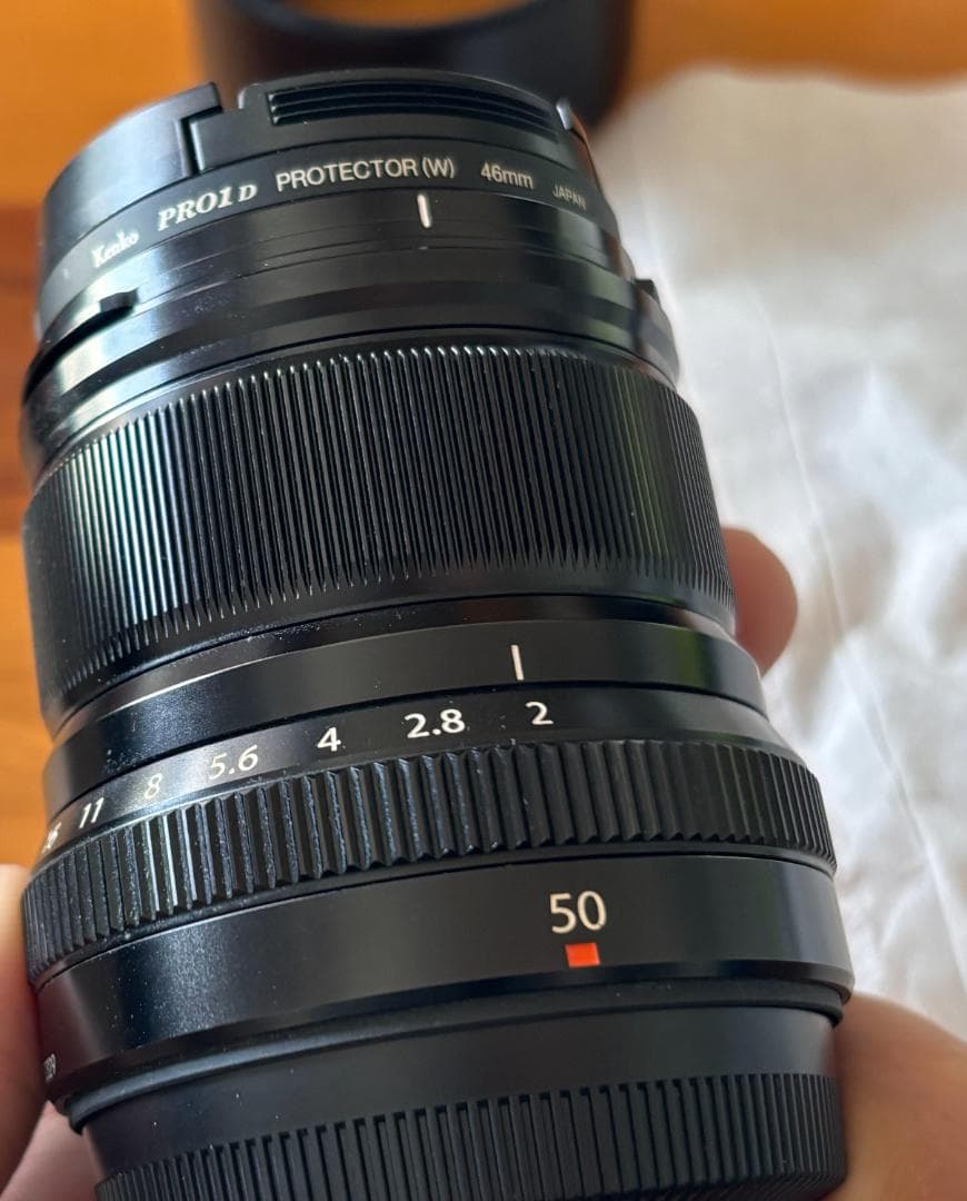 FUJIFILM 単焦点レンズ XF50mmF2 R WR プロテクター付き