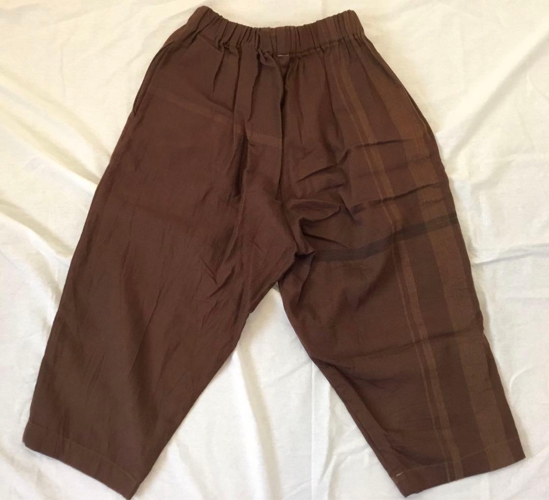 タグ付未使用◆玉木新雌tamaki niime ◆コットン ルズパンツ◆茶系
