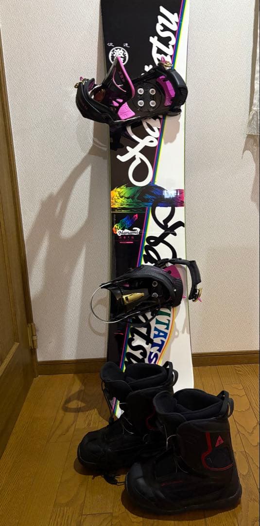 Harmonia スノーボード ピンク グラデーションセット　27センチ