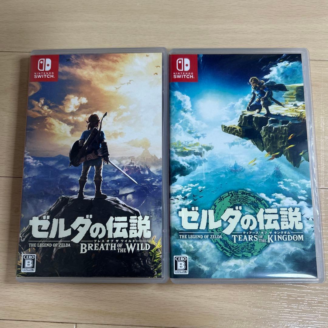 【中古】ニンテンドースイッチ　ゼルダの伝説　ブレワイ　ティアキン　セット