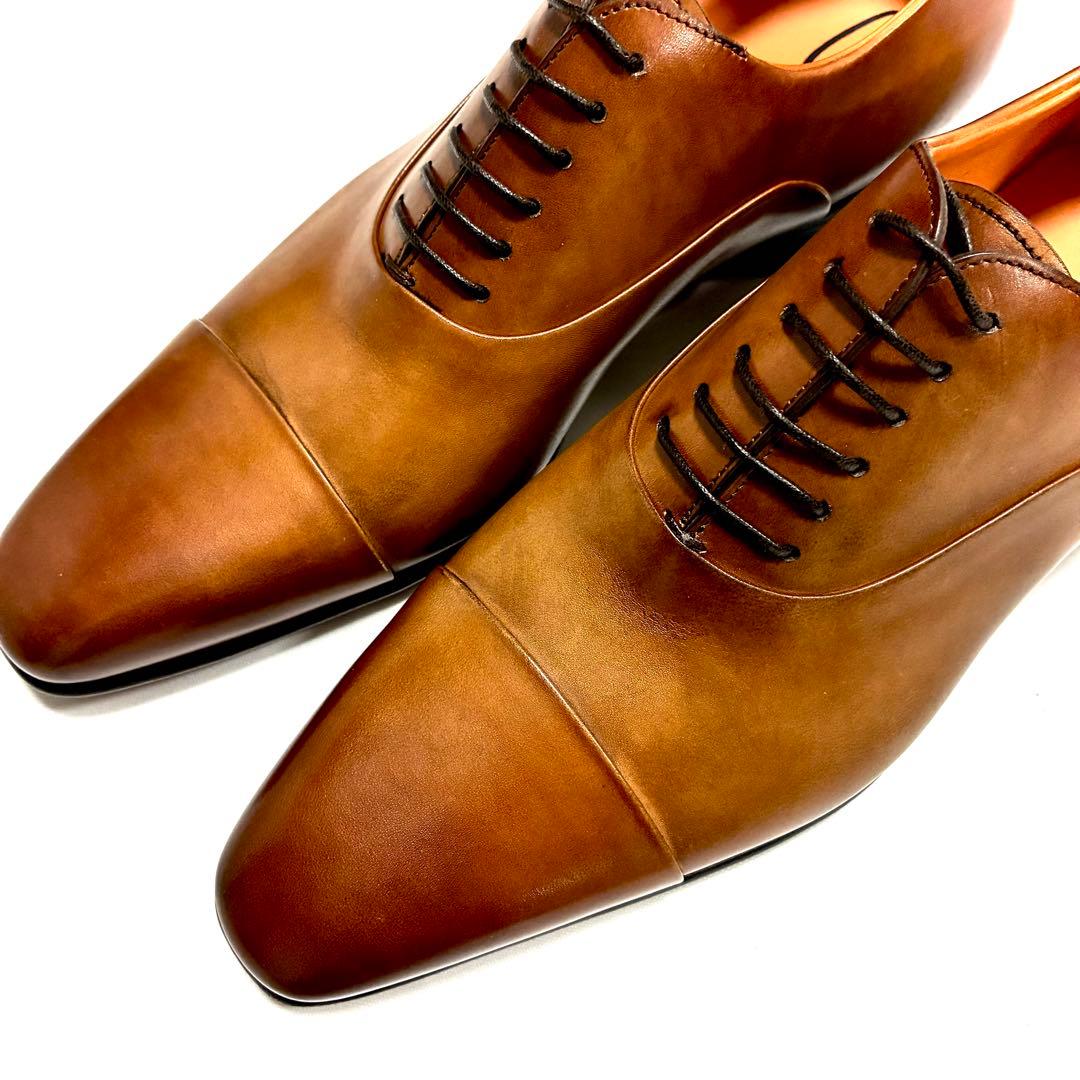 新品SANTONI 最高級ライン18.4万円 パティーヌ ビジネスシューズ