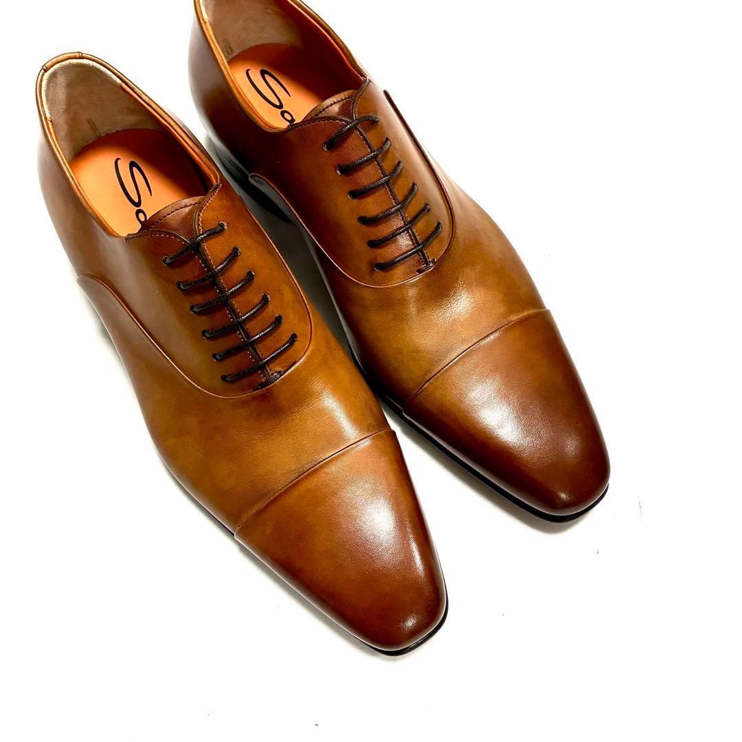 新品SANTONI 最高級ライン18.4万円 パティーヌ ビジネスシューズ