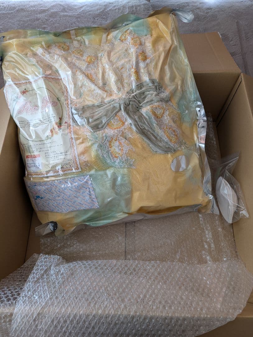 カラードレス　イエローグラデーションドレス