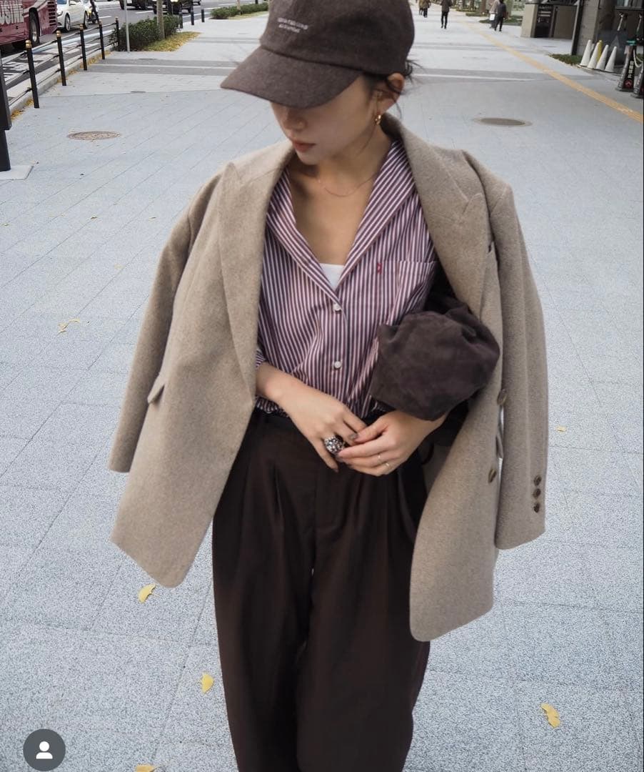 etretokyo ピークドラペルウールジャケット