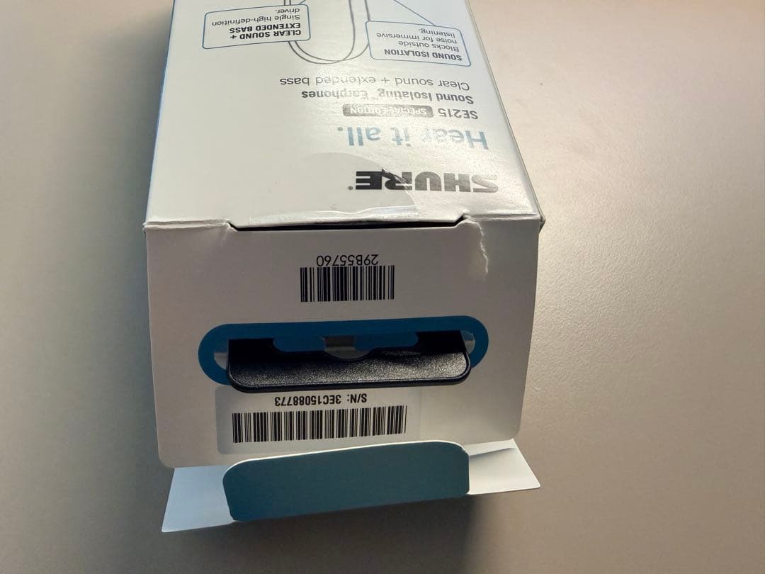 SHURE SE215 有線イヤホン