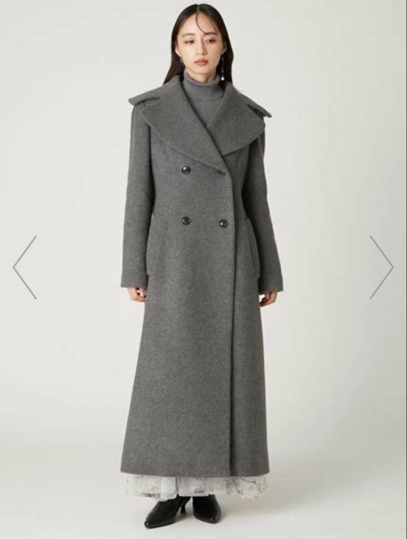 FRAY I.D ビッグカラーウールコート